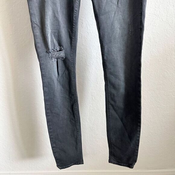 Hudson Nico Midrise Super Skinny Jeans Dark Gray Black Size‎ 28 - Picture 4 of 13